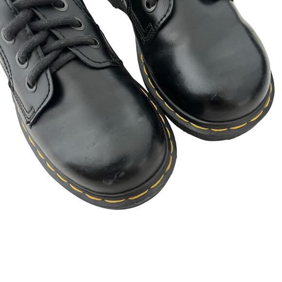Dr. Martens VTG Leather Chunky heel Shoes Y2K Black Sz 7 retro eclectic grandpa - Picture 8 of 12